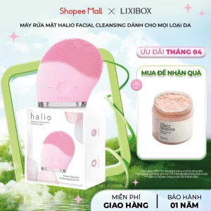 Máy Rửa Mặt Halio Facial Cleansing & Massaging Device - Dành Cho Mọi Loại Da
